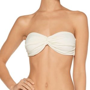 Mara Hoffman Cream Twist Front Top Medium